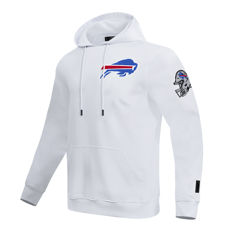 NFL BUFFALO BILLS CLASSIC CHENILLE MEN'S PO HOODIE (WHITE)