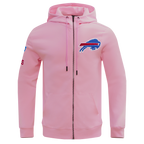 NFL BUFFALO BILLS CLASSIC CHENILLE CHANDAIL À CAPUCHON À GLISSIÈRE (ROSE)