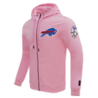 NFL BUFFALO BILLS CLASSIC CHENILLE CHANDAIL À CAPUCHON À GLISSIÈRE (ROSE)