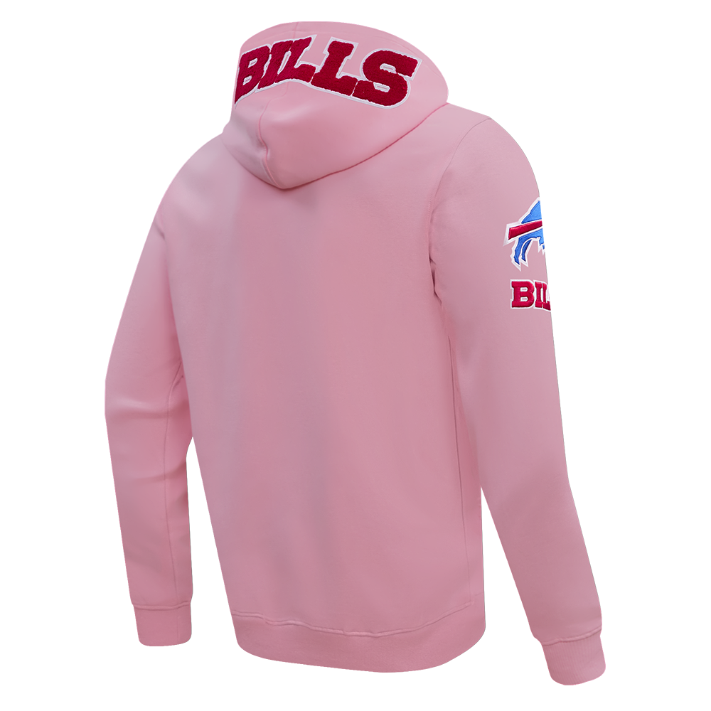 NFL BUFFALO BILLS CLASSIC CHENILLE CHANDAIL À CAPUCHON À GLISSIÈRE (ROSE)
