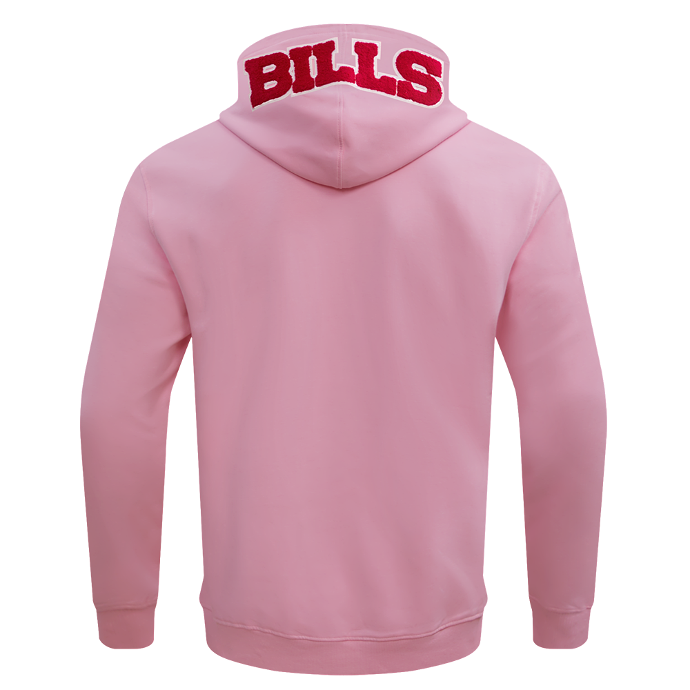 NFL BUFFALO BILLS CLASSIC CHENILLE CHANDAIL À CAPUCHON À GLISSIÈRE (ROSE)