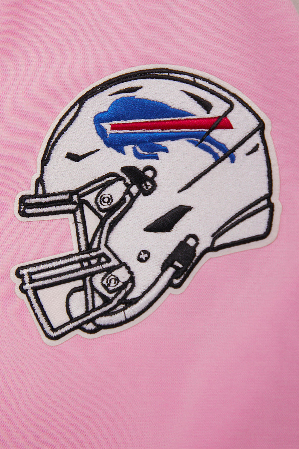 NFL BUFFALO BILLS CLASSIC CHENILLE CHANDAIL À CAPUCHON À GLISSIÈRE (ROSE)