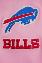 NFL BUFFALO BILLS CLASSIC CHENILLE CHANDAIL À CAPUCHON À GLISSIÈRE (ROSE)