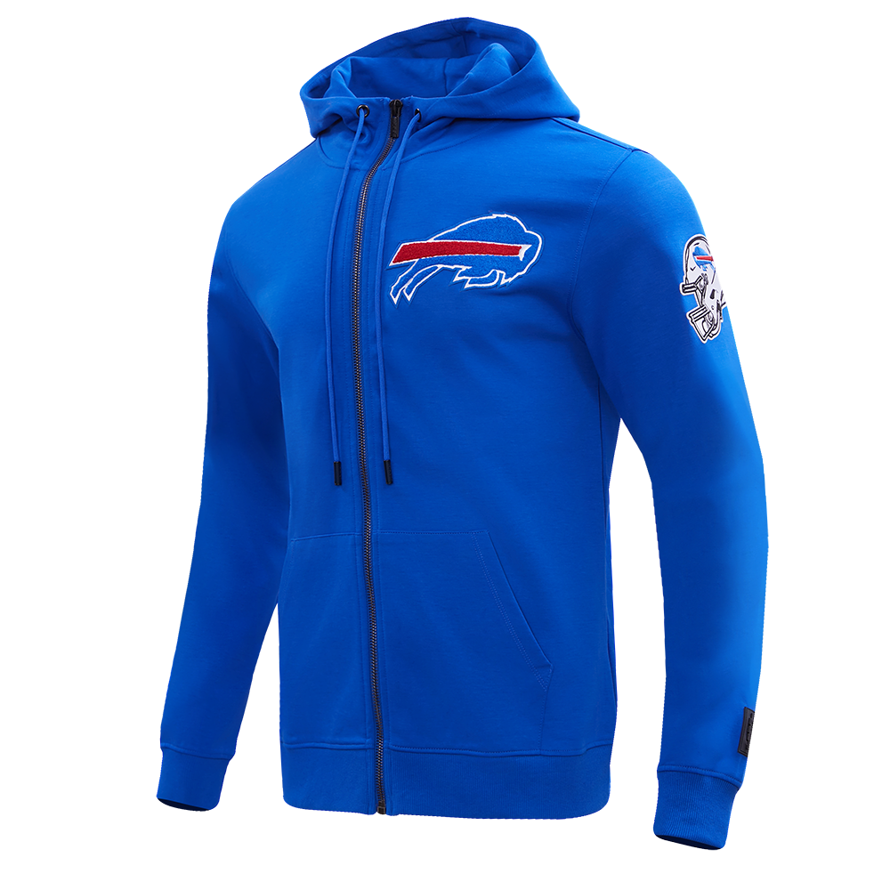 NFL BUFFALO BILLS CLASSIC CHENILLE FULL ZIP HOODIE  (ROYAL BLUE)
