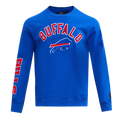 NFL BUFFALO BILLS CLASSIC BRISTLE MEN'S CREWNECK (ROYAL BLUE)