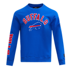 NFL BUFFALO BILLS CLASSIC BRISTLE MEN'S CREWNECK (ROYAL BLUE)