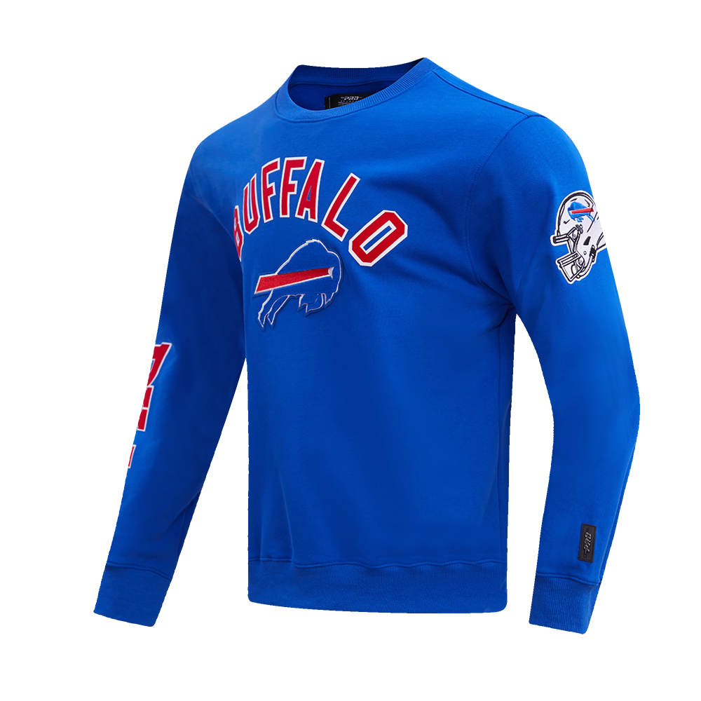 NFL BUFFALO BILLS CLASSIC BRISTLE MEN'S CREWNECK (ROYAL BLUE)