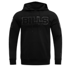NFL BUFFALO BILLS TRIPLE BLACK MEN'S PULLOVER HOODIE (TRIPLE BLACK)