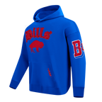 NFL BUFFALO BILLS BEST OF MEN'S DROP SHOULDER FLC PO HOODIE (ROYAL BLUE)