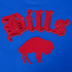 NFL BUFFALO BILLS BEST OF MEN'S DROP SHOULDER FLC PO HOODIE (ROYAL BLUE)