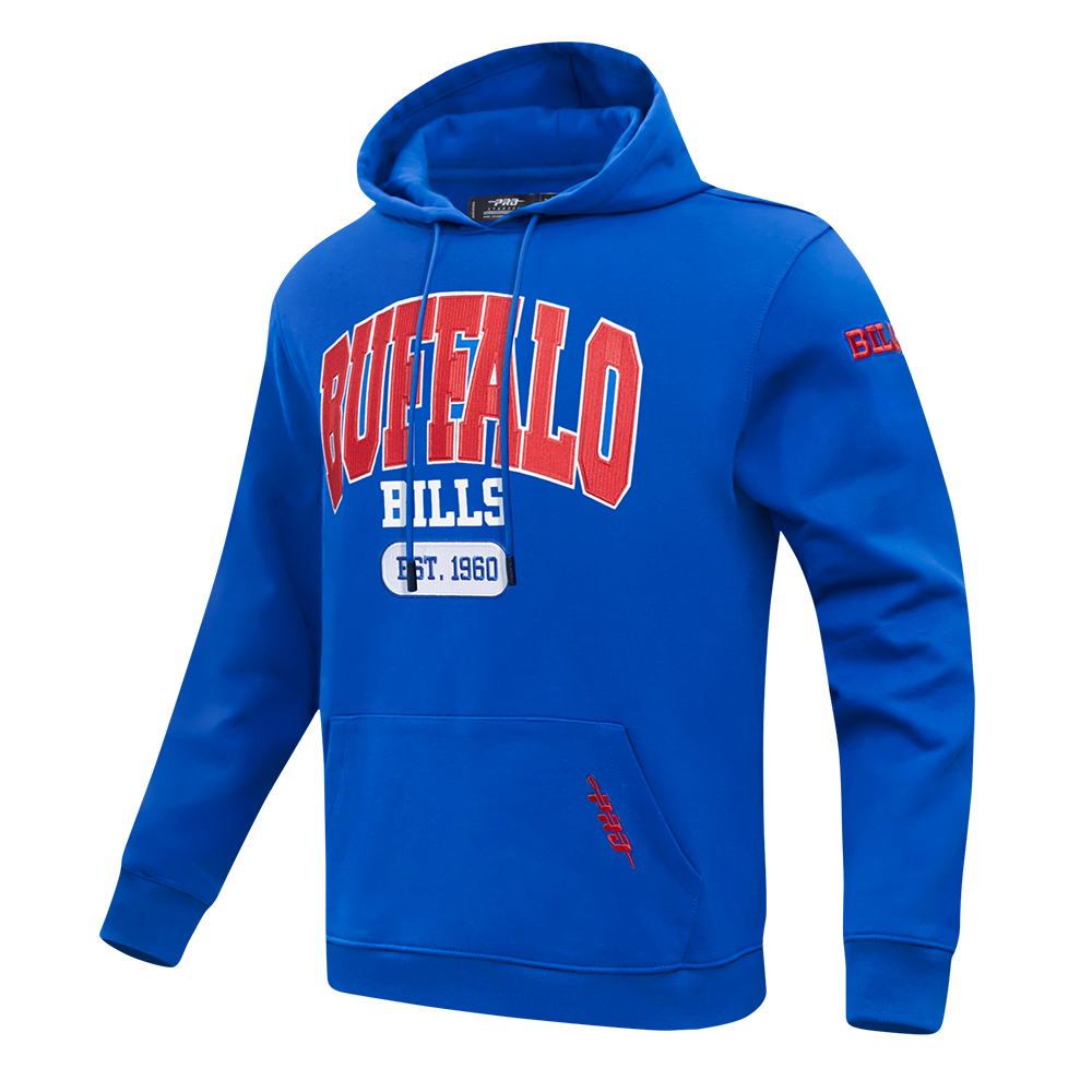 NFL BUFFALO BILLS CITY ARCH CHANDAIL À CAPUCHON EN MOLLETON POUR HOMME (BLEU ROYAL)