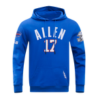 NFL BUFFALO BILLS JOSH ALLEN #17 CLASSIC PNN MEN'S DK PO HOODIE (ROYAL BLUE)