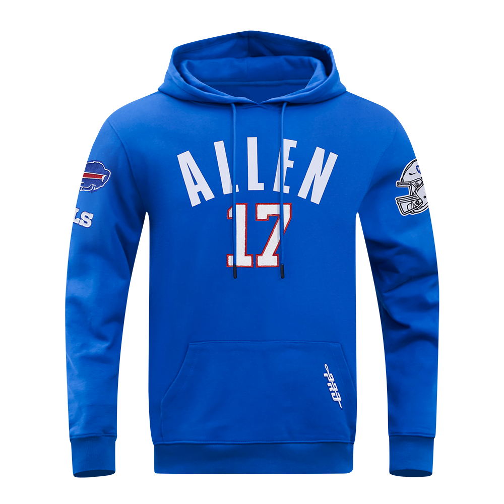 NFL BUFFALO BILLS JOSH ALLEN #17 CLASSIC PNN MEN'S DK PO HOODIE (ROYAL BLUE)