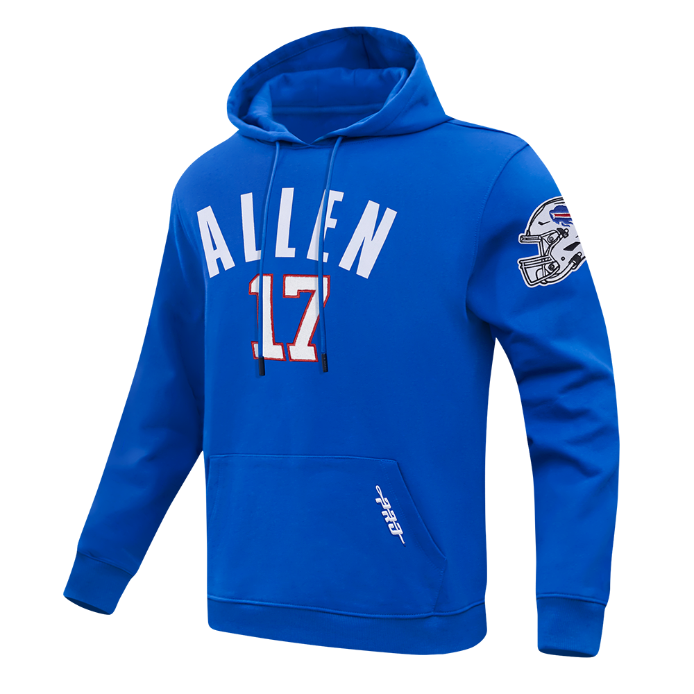 NFL BUFFALO BILLS JOSH ALLEN #17 CLASSIC PNN MEN'S DK PO HOODIE (ROYAL BLUE)