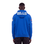 NFL BUFFALO BILLS CLASSIC CHENILLE MEN'S FULL ZIP HOODIE (ROYAL BLUE)
