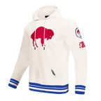 NFL BUFFALO BILLS RETRO CLASSICS MEN'S PULLOVER HOODIE (EGGSHELL/ROYAL BLUE)