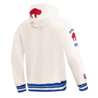 NFL BUFFALO BILLS RETRO CLASSICS MEN'S PULLOVER HOODIE (EGGSHELL/ROYAL BLUE)