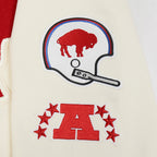 NFL BUFFALO BILLS RETRO CLASSICS MEN'S PULLOVER HOODIE (EGGSHELL/ROYAL BLUE)