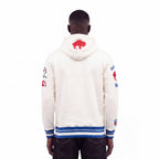 NFL BUFFALO BILLS RETRO CLASSICS MEN'S PULLOVER HOODIE (EGGSHELL/ROYAL BLUE)
