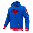 NFL BUFFALO BILLS RETRO CLASSICS CHANDAIL À CAPUCHON POUR HOMME (BLEU ROYAL/ROUGE)