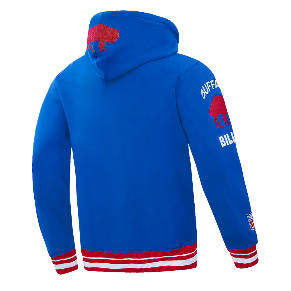 NFL BUFFALO BILLS RETRO CLASSICS CHANDAIL À CAPUCHON POUR HOMME (BLEU ROYAL/ROUGE)