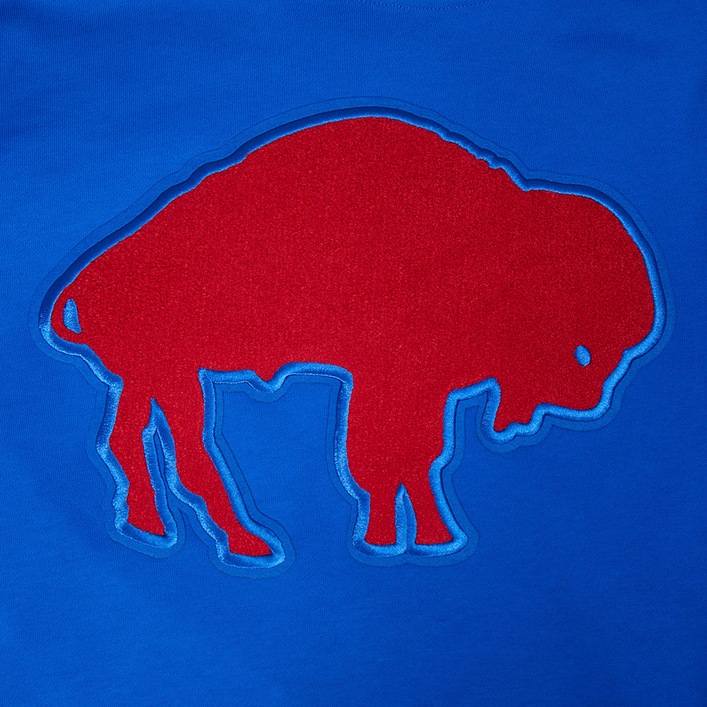 NFL BUFFALO BILLS RETRO CLASSICS CHANDAIL À CAPUCHON POUR HOMME (BLEU ROYAL/ROUGE)