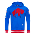 NFL BUFFALO BILLS RETRO CLASSIC MEN'S PULLOVER HOODIE (ROYAL BLUE/RED)