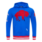 NFL BUFFALO BILLS RETRO CLASSIC MEN'S PULLOVER HOODIE (ROYAL BLUE/RED)