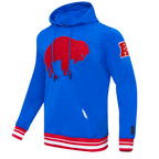 NFL BUFFALO BILLS RETRO CLASSIC MEN'S PULLOVER HOODIE (ROYAL BLUE/RED)