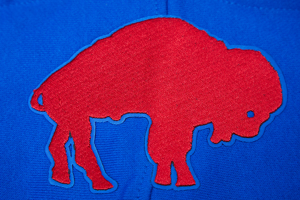 NFL BUFFALO BILLS RETRO CLASSIC MEN'S PULLOVER HOODIE (ROYAL BLUE/RED)