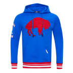 NFL BUFFALO BILLS RETRO CLASSIC MEN'S PULLOVER HOODIE (ROYAL BLUE/RED)