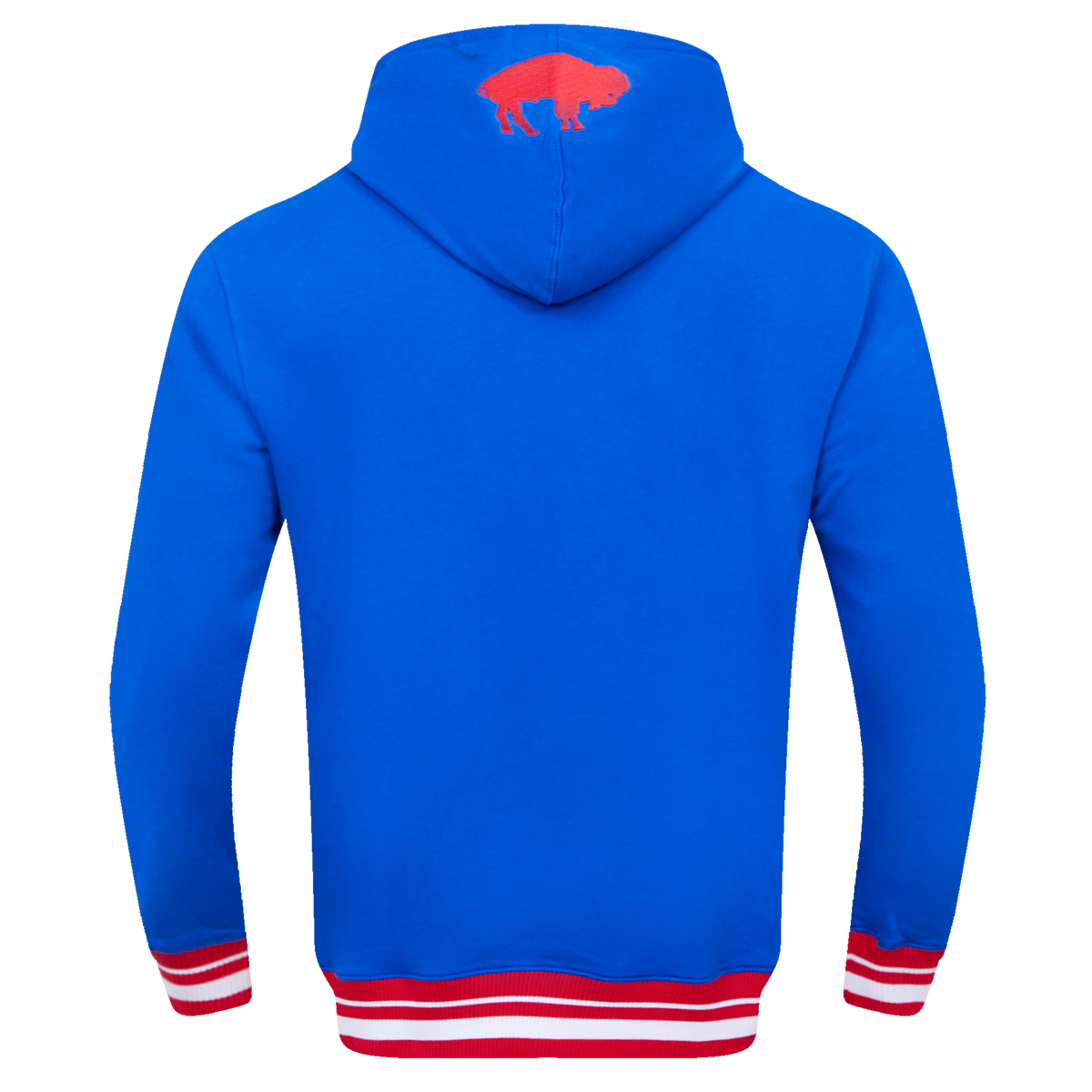 NFL BUFFALO BILLS RETRO CLASSIC MEN'S PULLOVER HOODIE (ROYAL BLUE/RED)