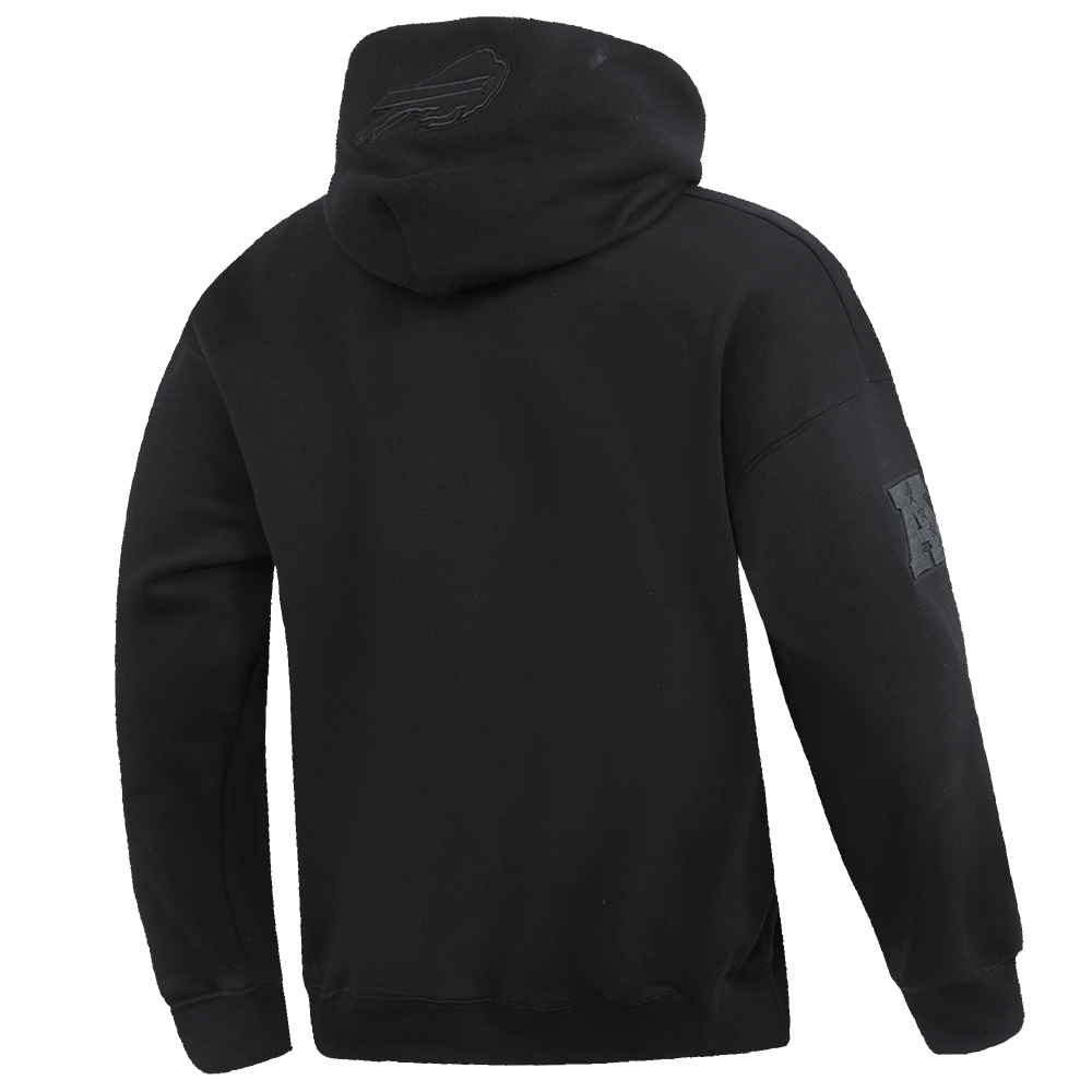 NFL BUFFALO BILLS NEUTRAL CHANDAIL À CAPUCHON À ÉPAULES TOMBANTES POUR HOMME (NOIR)