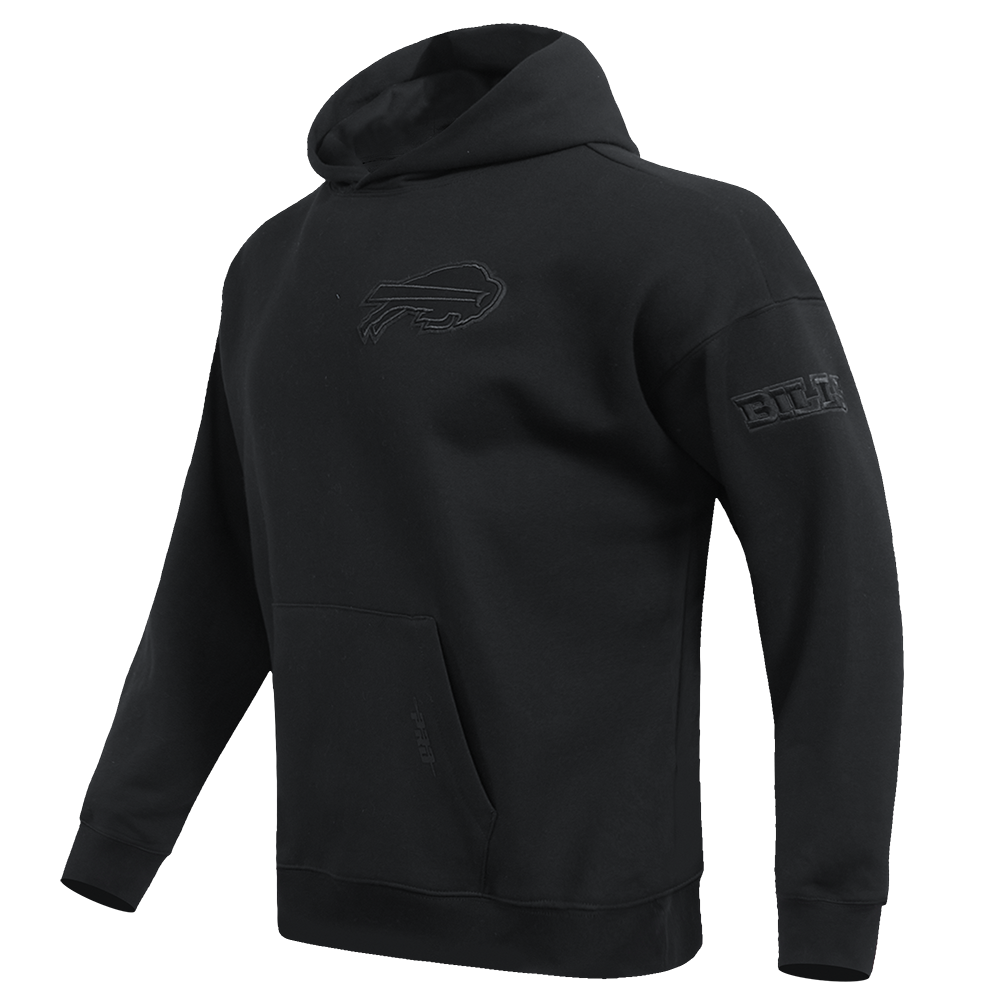 NFL BUFFALO BILLS NEUTRAL CHANDAIL À CAPUCHON À ÉPAULES TOMBANTES POUR HOMME (NOIR)