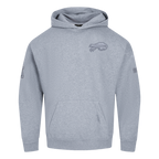 NFL BUFFALO BILLS NEUTRAL CHANDAIL À CAPUCHON À ÉPAULES TOMBANTES POUR HOMME (GRIS CHINÉ FONCÉ)