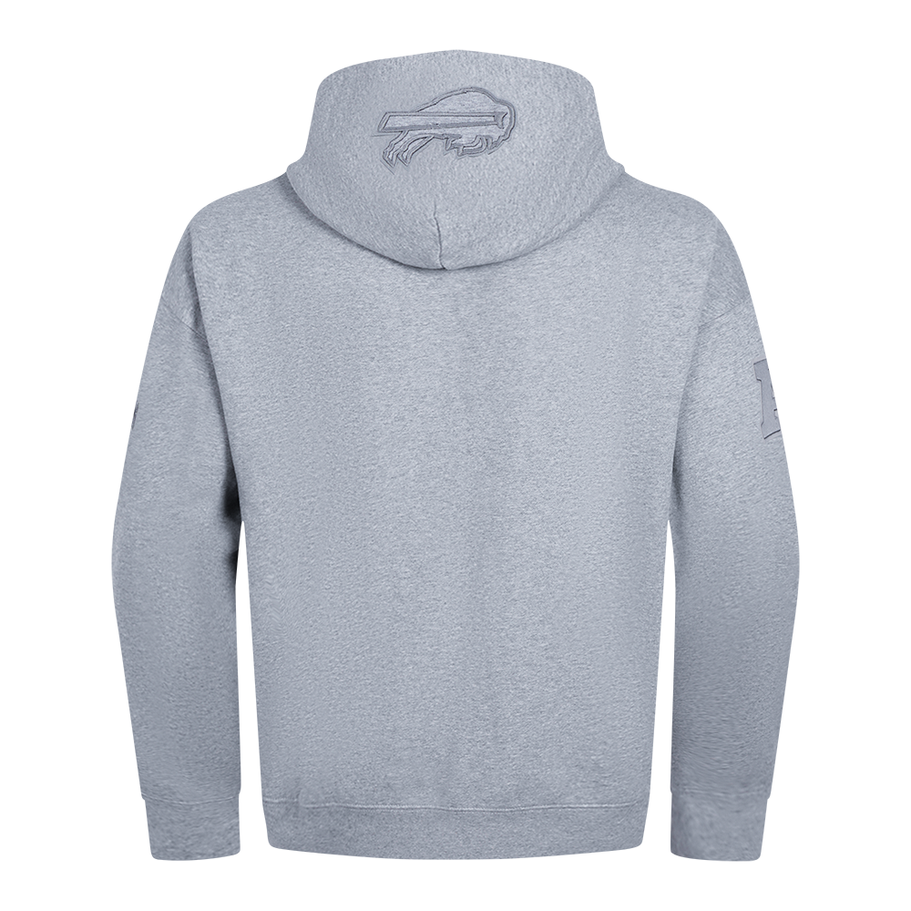 NFL BUFFALO BILLS NEUTRAL CHANDAIL À CAPUCHON À ÉPAULES TOMBANTES POUR HOMME (GRIS CHINÉ FONCÉ)