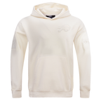 NFL BUFFALO BILLS NEUTRAL DROP SHOULDER MEN'S PULLOVER HOODIE (EGGSHELL)
