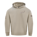NFL BUFFALO BILLS NEUTRAL DROP SHOULDER FLEECE PULLOVER HOODIE (TAUPE)