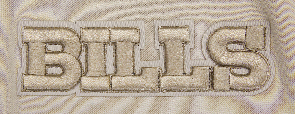 NFL BUFFALO BILLS NEUTRAL DROP SHOULDER FLEECE CREWNECK (TAUPE)