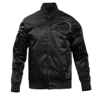 NFL BUFFALO BILLS TRIPLE BLACK MEN'S SATIN JACKET (TRIPLE BLACK MEN'S)