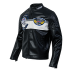 NFL BUFFALO BILLS BORN FOR SPORT BLOUSON MOTO POUR HOMME (NOIR/BLANC)