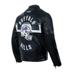 NFL BUFFALO BILLS BORN FOR SPORT BLOUSON MOTO POUR HOMME (NOIR/BLANC)