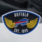 NFL BUFFALO BILLS BORN FOR SPORT BLOUSON MOTO POUR HOMME (NOIR/BLANC)