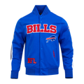 NFL BUFFALO BILLS BLOUSON PRO GAME DAY EN MAILLE DOUBLE POUR HOMME (BLEU ROYAL/BLANC/MARINE MINUIT)