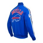 NFL BUFFALO BILLS BLOUSON PRO GAME DAY EN MAILLE DOUBLE POUR HOMME (BLEU ROYAL/BLANC/MARINE MINUIT)