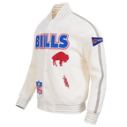 NFL BUFFALO BILLS BLOUSON RÉTRO PRO GAME DAY (COQUILLE D'ŒUF/TAUPE/COQUILLE D'ŒUF)