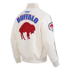 NFL BUFFALO BILLS BLOUSON RÉTRO PRO GAME DAY (COQUILLE D'ŒUF/TAUPE/COQUILLE D'ŒUF)