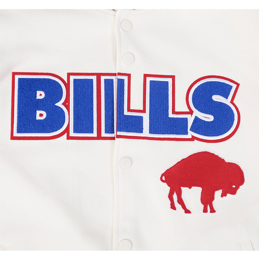 NFL BUFFALO BILLS BLOUSON RÉTRO PRO GAME DAY (COQUILLE D'ŒUF/TAUPE/COQUILLE D'ŒUF)