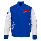 NFL BUFFALO BILLS CLASSIC WOOL MEN'S VARSITY JACKET (ROYAL/WHITE)