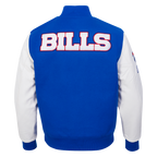 NFL BUFFALO BILLS CLASSIC WOOL MEN'S VARSITY JACKET (ROYAL/WHITE)